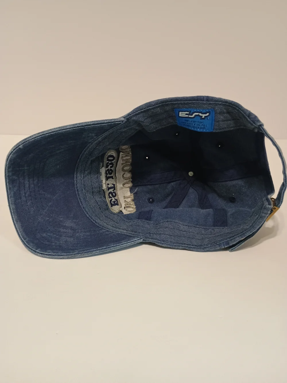 Port O’Connor Texas Denim Dad Hat Embroidered Adjustable Baseball Cap